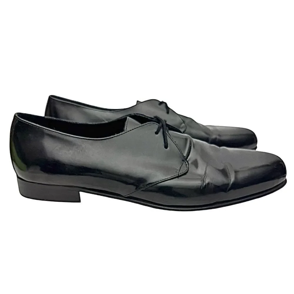 Stanley Blacker Men's Vintage Dress Shoes Size 10.5 W Made In Italy Pre-Owned